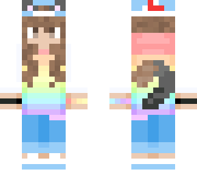 luckykestrel rainbow hoodie & cap reupdated