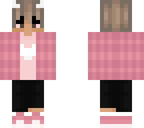 my char pink flannel