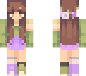spring girl (green-purple)