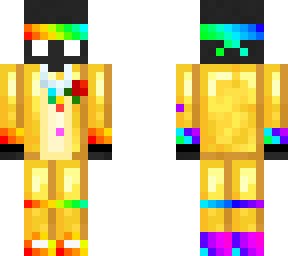 [gentleman] spokeishere [unfeigned gold tuxedo]