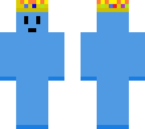 blue with a crown
