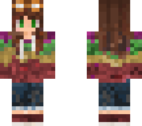 colorful swearshirt girl with glasses