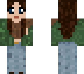 green cardigan
