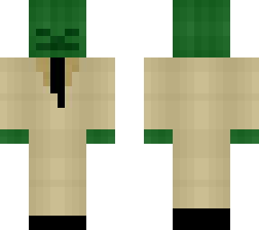 green skeleton in suit