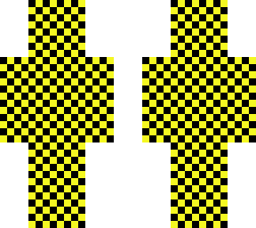 black & yellow pixel