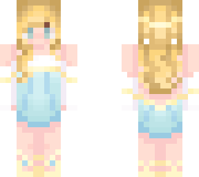 cute aesthetic cyan white yellow blue summer fairy outfit