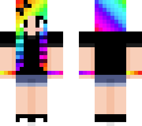 rainbow scene girl :3