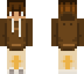 redo male brown hoodie