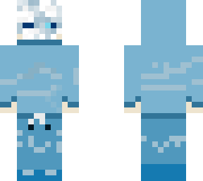 skeletonized blue