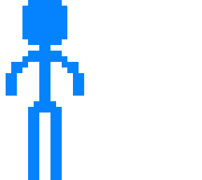 blue stickman