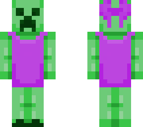 cute creeper girl w/purple dress