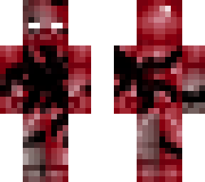 red corrupted steve