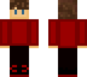 red hoodie with fluffy hair