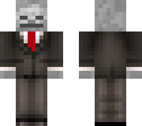 skeleton in a suit