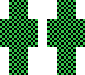 black & green pixel