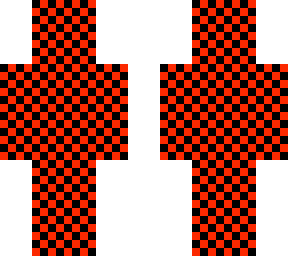 black & red pixel