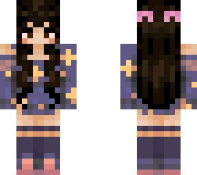 black hair star girl