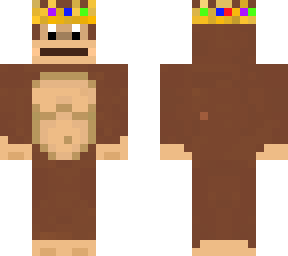 buff monkey with a crown
