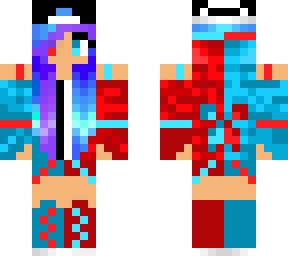 red and blue