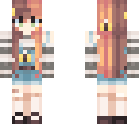 cute bee farmer girl cottage split hair