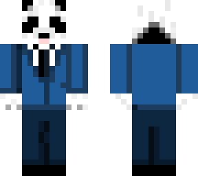 panda in a suit