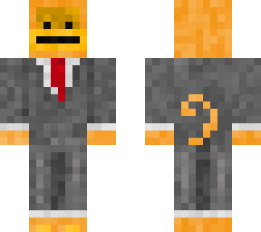 business suit orange monkey