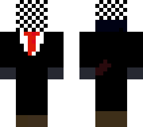 checkerboard man
