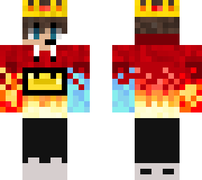 red fire and ice skin