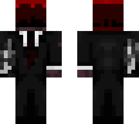 red hair suit