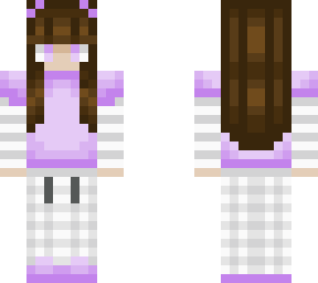 -brunette pajama girl-