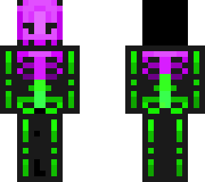 cool neon skeleton