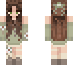 cute flower girl skin with bow