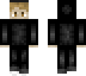 dark grey, black hoodie white sneakers guy, blond hair, brown eyes casual skin 4 px