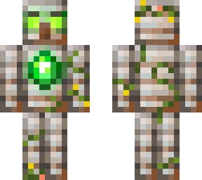 iron golem glowing emerald core fin