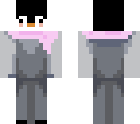 pink scarf penguin