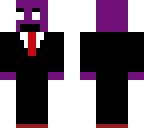 purple guy suited up