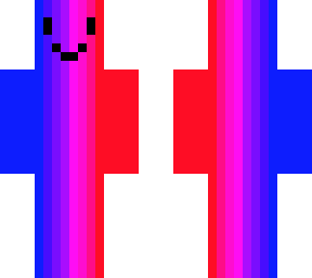 red and blue