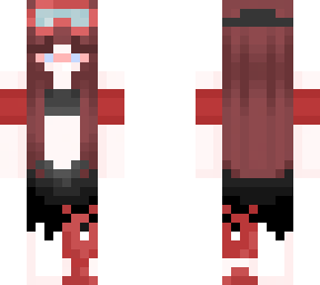 red swimmer