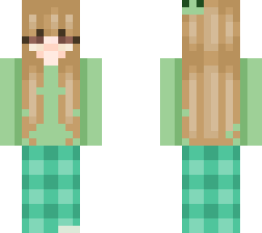 frog green girl