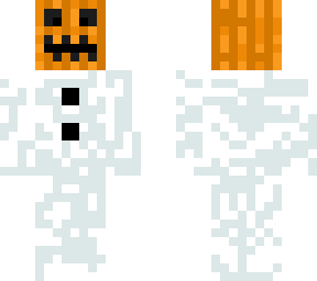 goofy pumpkin snowman