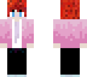 red haired suit