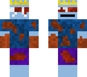 scary bloody blue guy