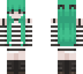teal hair girl