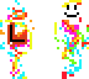 glitched backwards smiley face troll