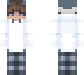 white plaid pj