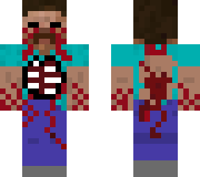 blood steve with hole in shirt