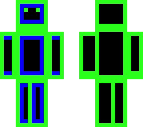 blue and green neon