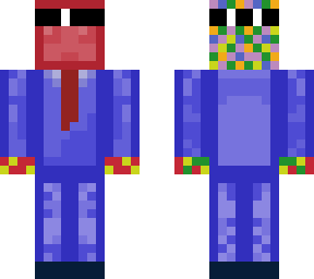 gummy cluster in suit