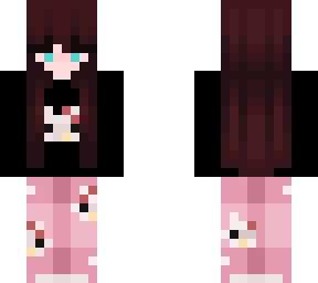 red haired girl (hello kitty)