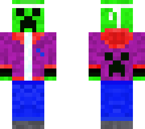 vibrant creeper hoodie